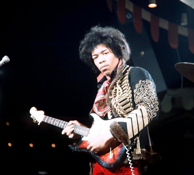 Mandatory Credit: Photo by Ray Stevenson/REX/Shutterstock (68031b) The Jimi Hendrix Experience - Jimi Hendrix The Jimi Hendrix Experience in concert at the Marquee Club, London, Britain - Mar 1967