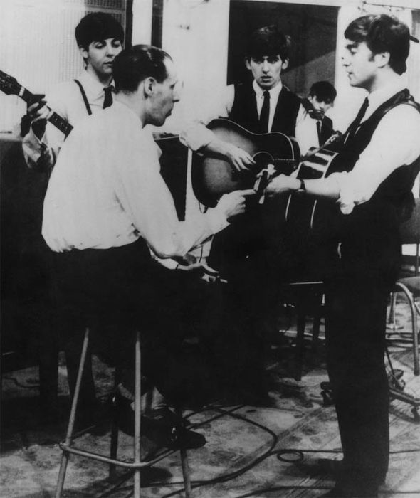 the beatles recording with george martin
