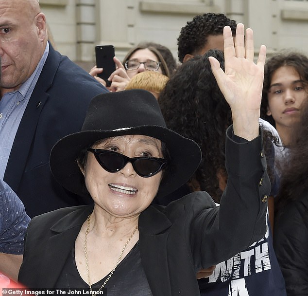 Today, Yoko is aged 85 and still lives in New York City (pictured in September) 