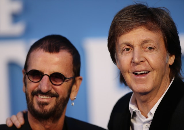 Sir Paul McCartney (right) and Sir Ringo Starr