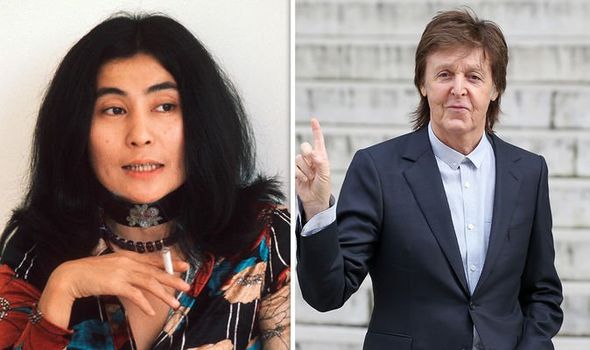 Yoko Ono and Paul McCartney