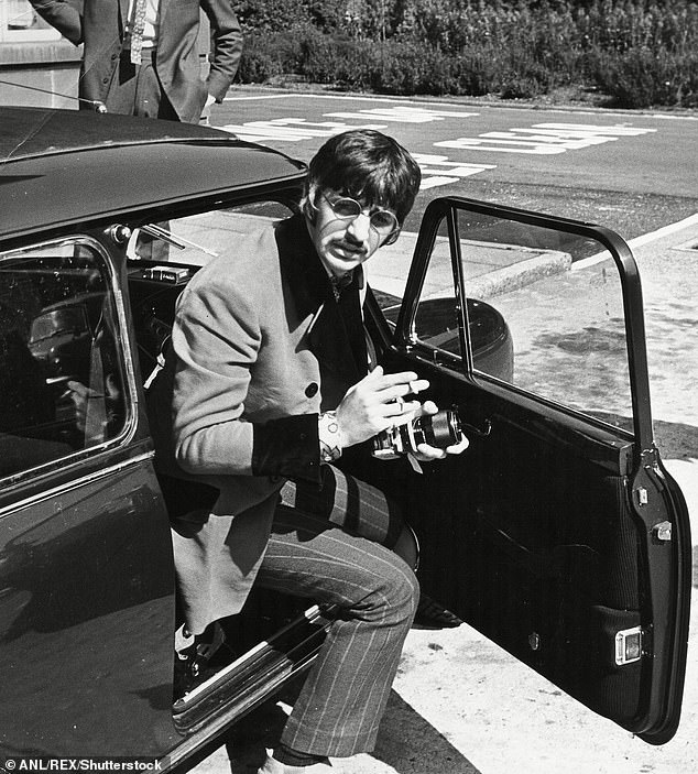 Throwback: The drummer's car was being driven by Alan Herring, who was waiting outside Apple Records on Saville Row for the rock star, when the ticket was issued (Ringo pictured in 1967)