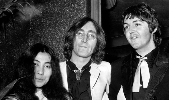 Ono, Lennon and McCartney before Lennon's death