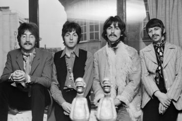 The Beatles posing for Borge, London