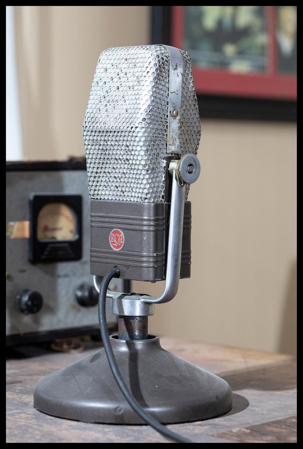 Radio microphone at Benton’s Franklin County Historic Jail Museum