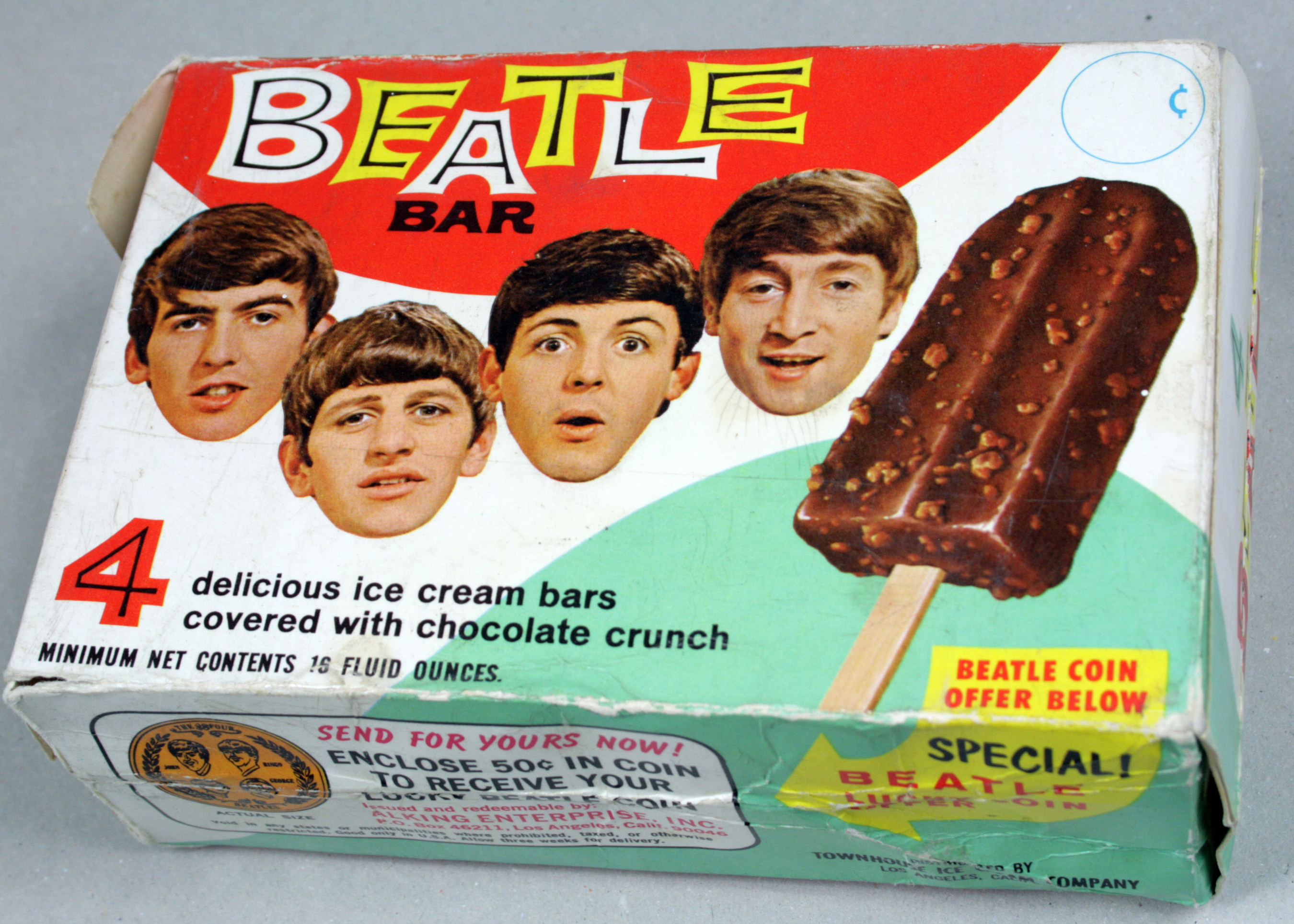 Rare Beatles Ice Cream Box Sells For Over $3,000