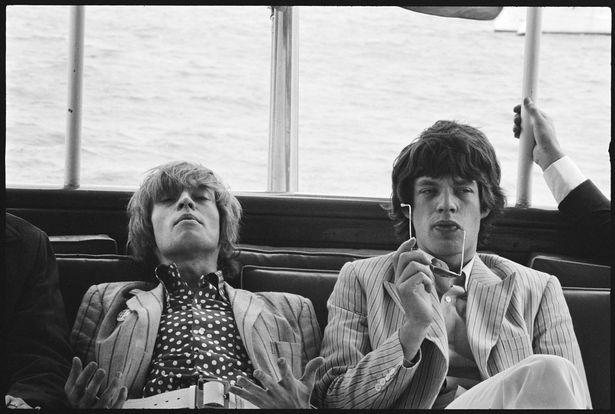 Brian Jones and Mick Jagger, Hudson River, New York, 1966