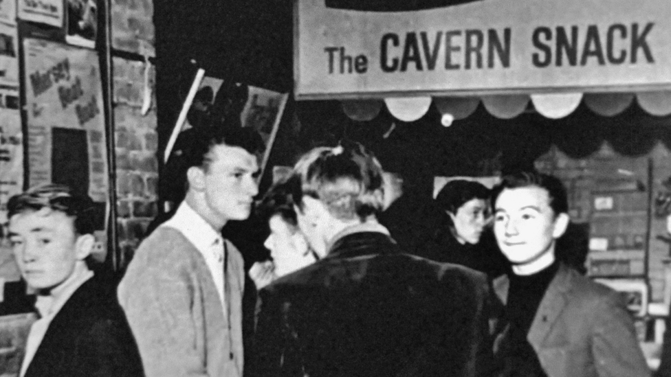 People at Cavern Club in the 1960s
