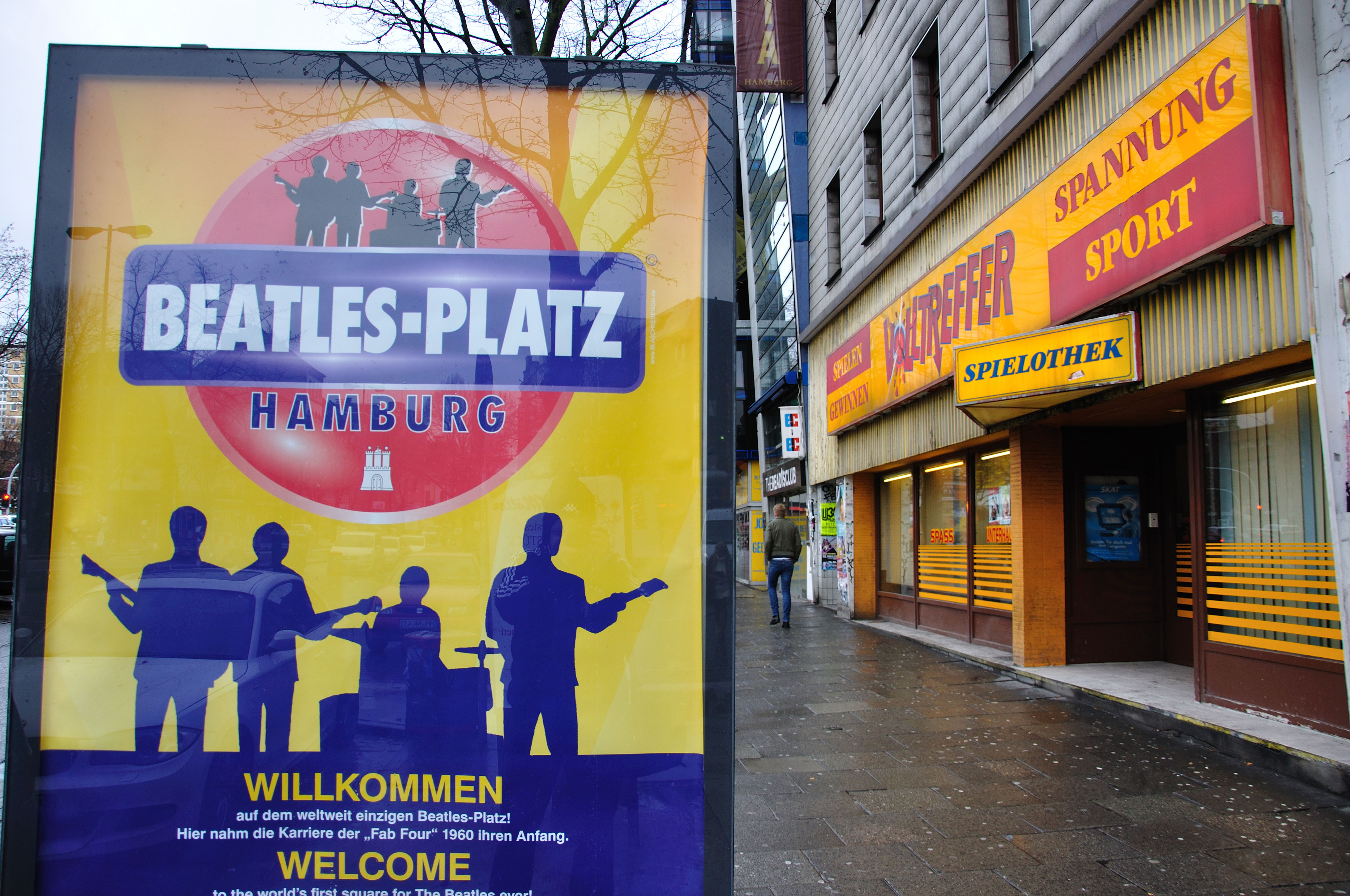 The Beatles-Platz is a tribute to the band in the St Pauli quarter of Hamburg