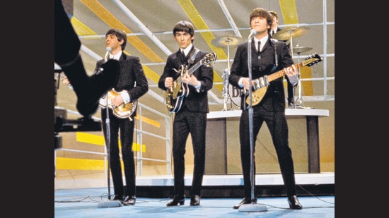 The Beatles on the Ed Sullivan Show in 1964. Some artefacts receive no love. A fibreglass wall segment from the show, with an autograph and caricature by each band member, went on auction with a reserve price of just over $1 million, but found no takers.